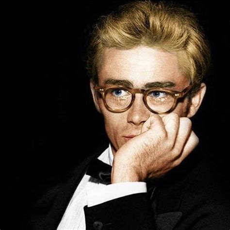 james dean wearing glasses